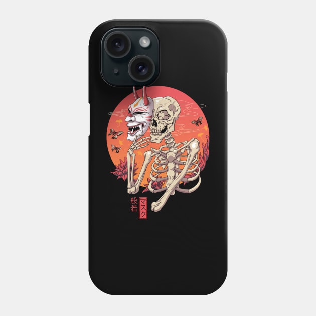 Hannya Yokai Mask Phone Case by Vincent Trinidad Art