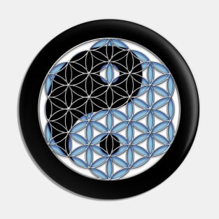 Geometric Yin Yang - Tree of Life Pin