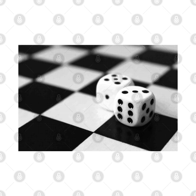 B&W two dice by AdiDsgn