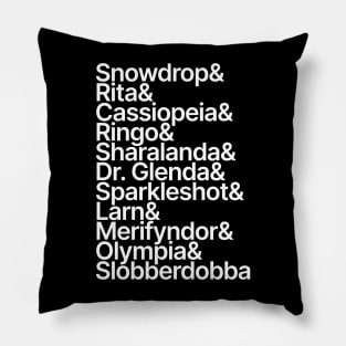 Bingo of Many Names Pillow