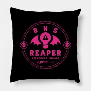 Reaper Networking Service Crest Pillow