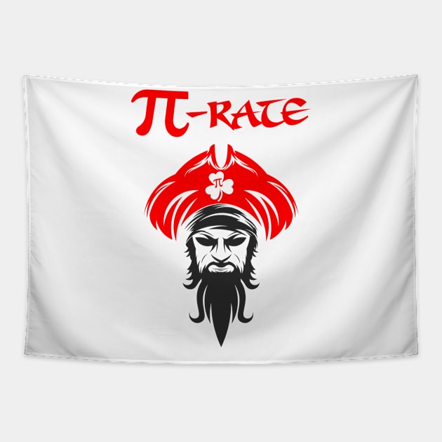 PI Day Pirate Tapestry by A Zee Marketing