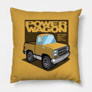 Impact Yellow - Power Wagon (1980 - White-Based) Pillow