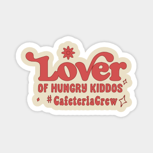 School Lunch Lady Valentine's Day - Cute Cafeteria Worker Magnet