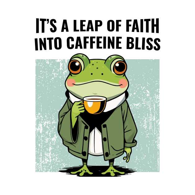 Frog Drinking Coffee by CreativeSage