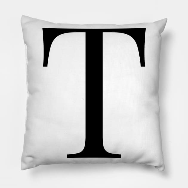 Alphabet T Pillow by maro_00