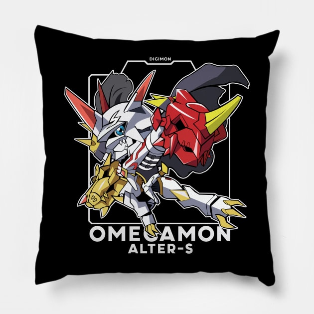 digimon chibi omnimon alter s Pillow by DeeMON