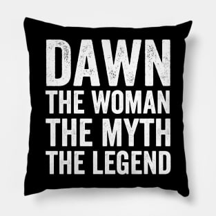 Legend Dawn Staley - Text Style White Font Pillow