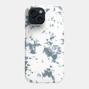 Slate gray and white marble - Tie-Dye Shibori Texture Phone Case