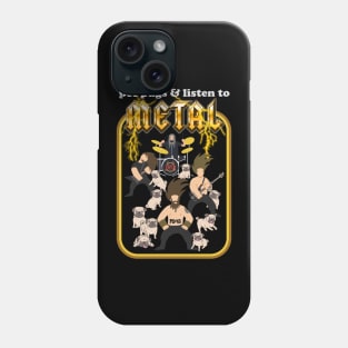 Pet Pugs and Listen to Metal Phone Case