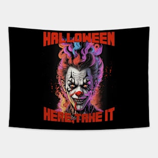 The Halloween Clown Tapestry