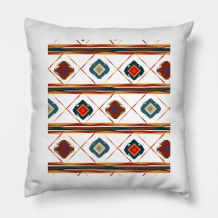 Southwestern Motif in Blue Pillow