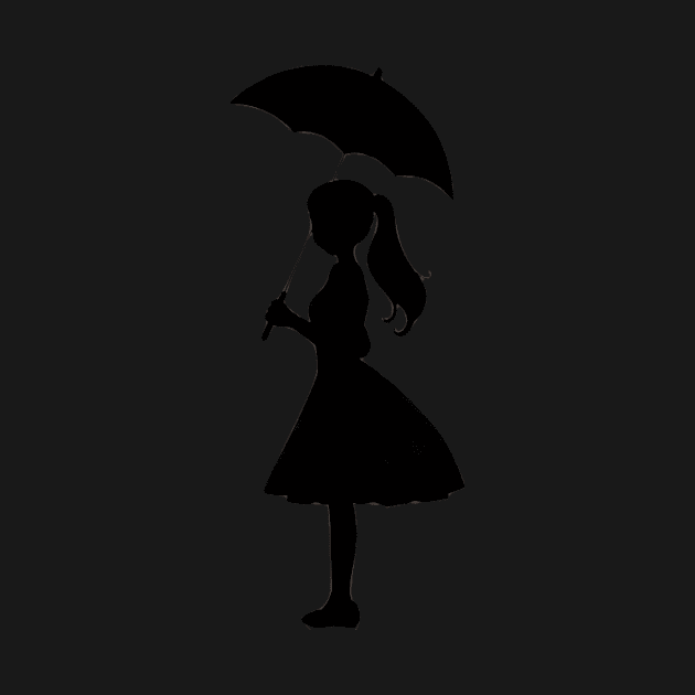 Umbrella silhouette girl by dreamtravel