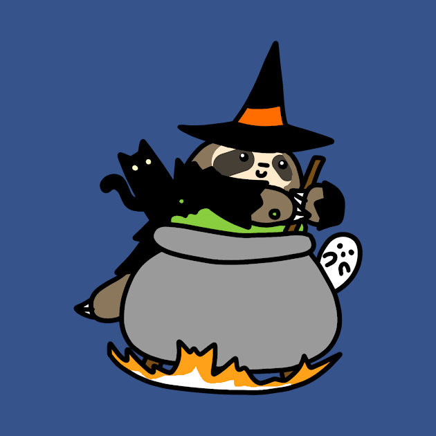 Witch Cauldron Sloth by saradaboru