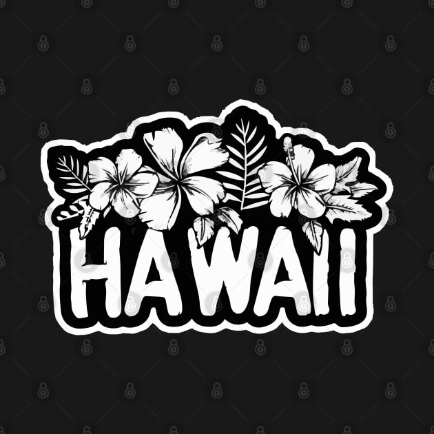 Hawaii (Black and White) by VelvetRoom