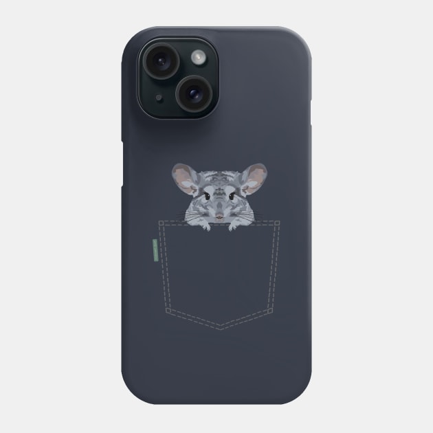 Pocket Chinchilla Phone Case by GeoCreate