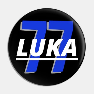 LUKA 77- Dallas Mavs Black t-shirt Pin