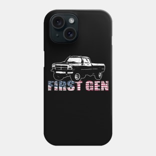 First Gen cummins Dodge ram truck Squarebody First generation Truck Classic American 1st gen Pickup Phone Case