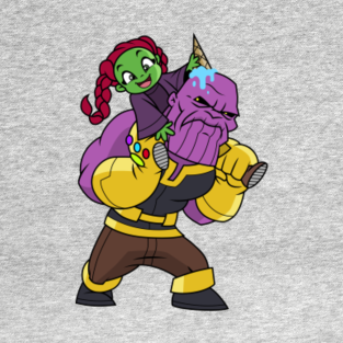 thanos and gamora t shirt by cartooning4kids - cartooning 4 kids fortnite