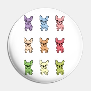 Cute French Bulldog Sticker pack Pin