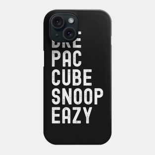 Top Five West Coast 90's Rappers Phone Case