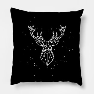 geometric deer Pillow