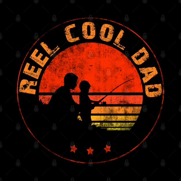 Reel Cool Dad Fishing Fathers Day Gift for Dad by Studio Hues