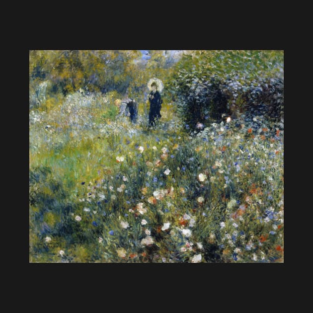 Woman with a Parasol in a Garden by Auguste Renoir by Classic Art Stall