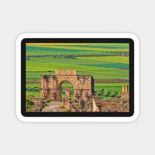 Volubilis Arch & Countryside. Magnet