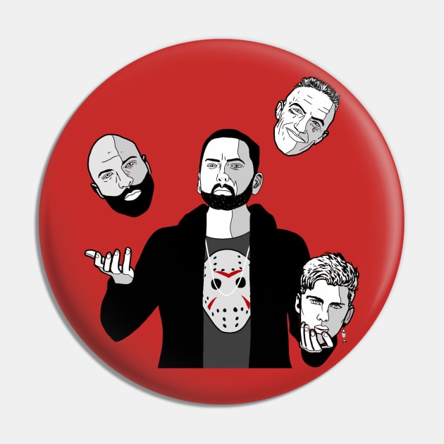 Juggling Rapper Pin by AndrewKennethArt