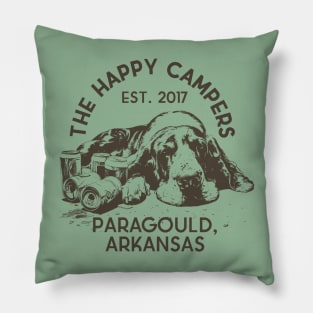 The Happy Campers - Bummin' Basset Pillow