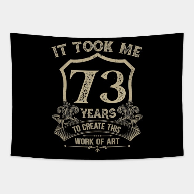 73rd Birthday Tapestry by Jandjprints