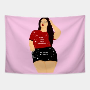 My body my wish Tapestry