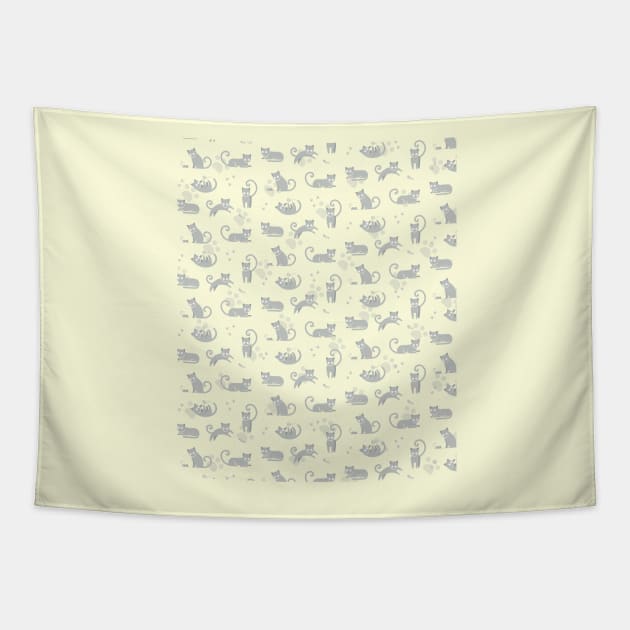 Cats, Cats, Cats Tapestry by slugbunny