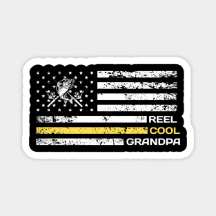 Reel Cool Grandpa - Fishing Grandfather Magnet