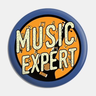 Music Expert guitar musical notes Pin