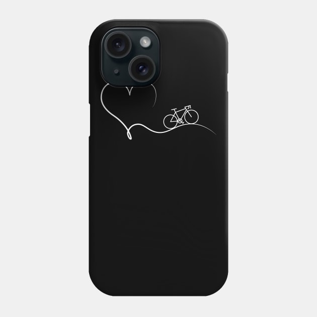 Heart Gravel Bike Racing Phone Case by SNZLER