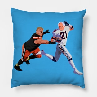 Bernie Sanders Donald Trump Football Pillow