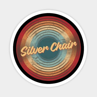 silver chair vintage circle Magnet