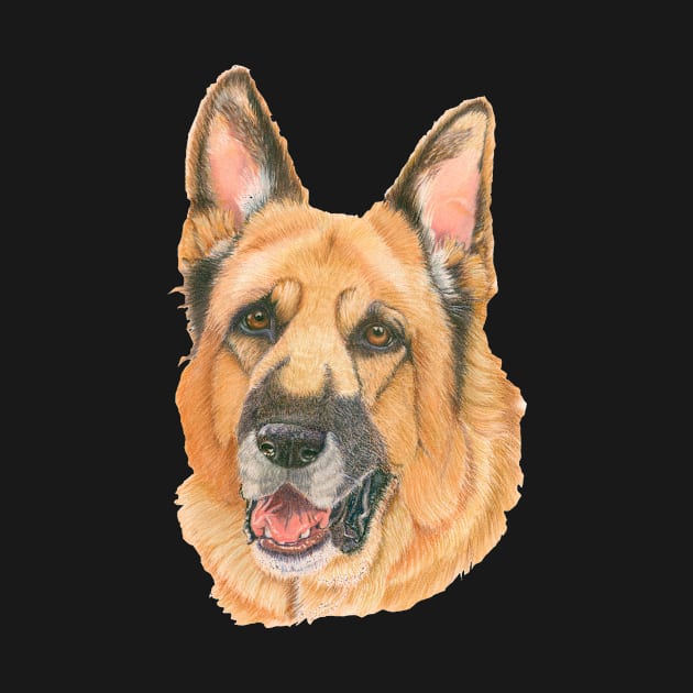 German Shepherd - pastel by doggyshop