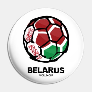 Belarus Football Country Flag Pin