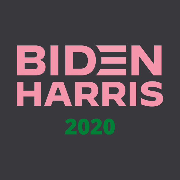 Biden Harris 2020 in Pink + Green by ShopFreeThePeople