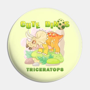 cute dinosaur triceratops Pin