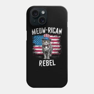 meow-rican rebel Phone Case