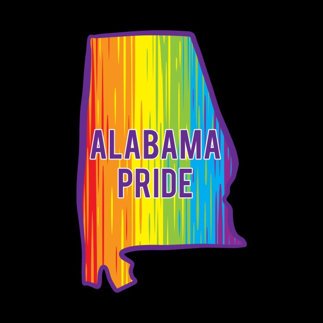 Alabama Pride - LGBTQ by Manfish Inc.