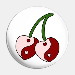 Yin yang cherries Pin