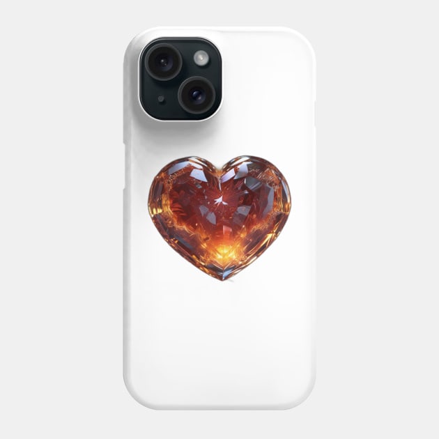 Crystal heart Phone Case by Happy_Gl