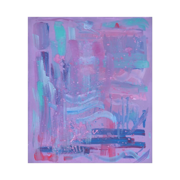 Purple Abstract by Colzo Art