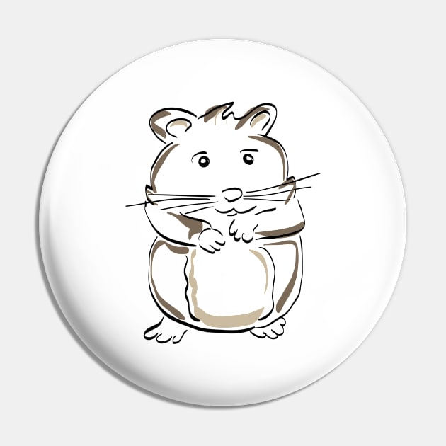 Hamster Pin by VT Designs