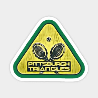 Pittsburgh Triangles Tennis Magnet